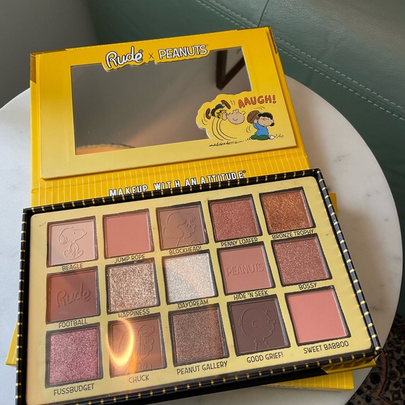 🥜Rude Cosmetics x Peanuts Warm Toned Eyeshadow Palette - Picture 2 of 6